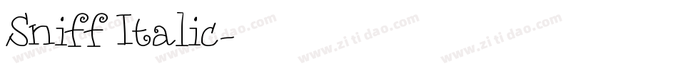 Sniff Italic字体转换
